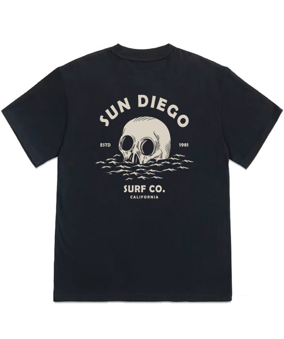Sun Diego Death Wave Box Tee - Limo - Sun Diego Boardshop