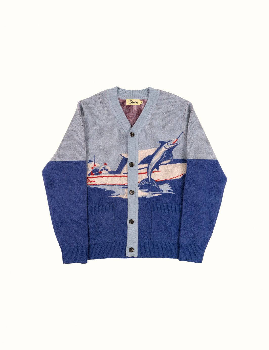 Duvin Deep Sea Marlin Cardigan - BLUE - Sun Diego Boardshop