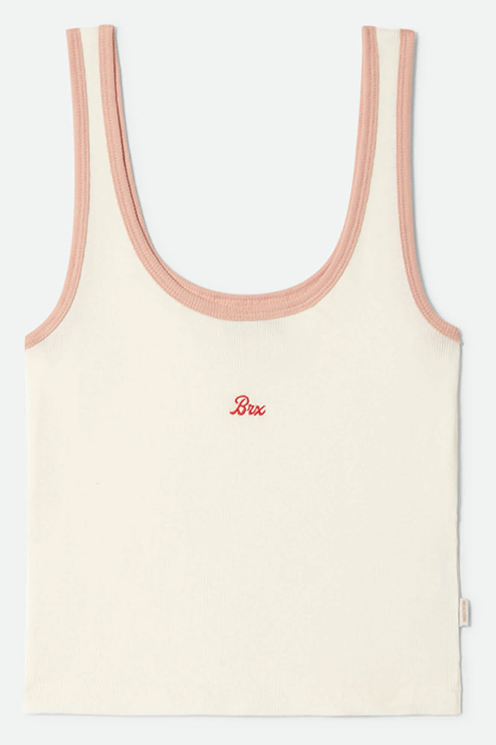 Brixton Women's Ringer Organic A-Tank - Off White/Silver Pink - Sun Diego Boardshop