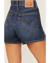 Levi's Women's Dark Wash Cool Place To Go High Waisted Mom Shorts - COOL PLACES TO GO - Sun Diego Boardshop