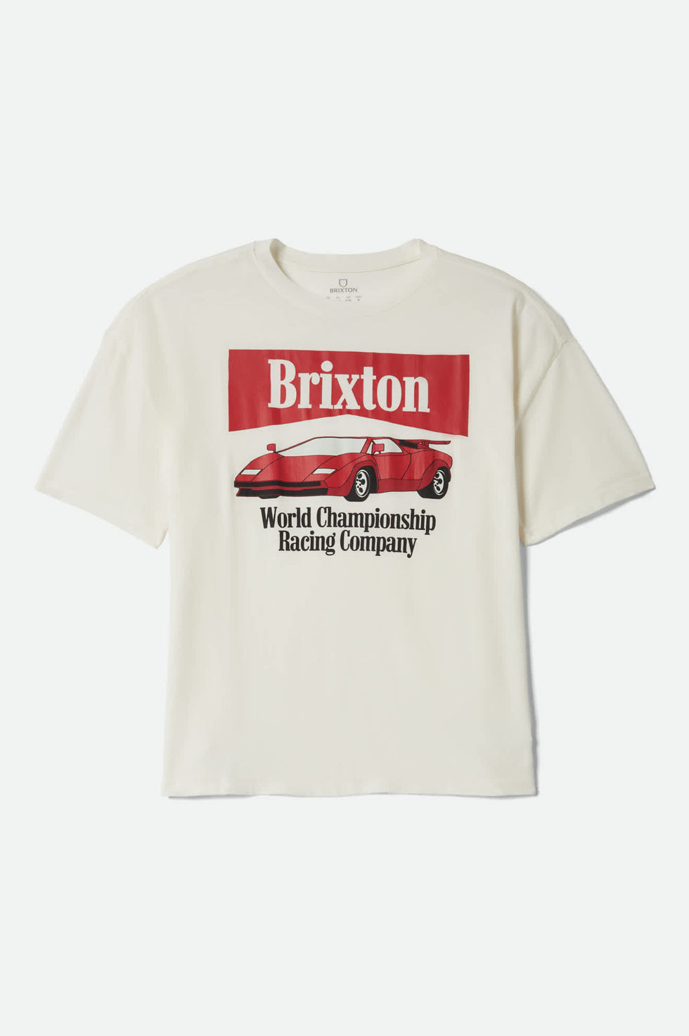 Brixton World Champion Oversized Boyfriend T-Shirt - Off White - Sun Diego Boardshop