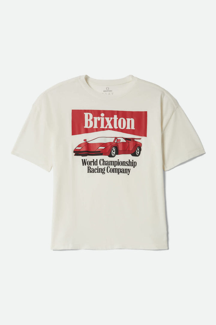 Brixton World Champion Oversized Boyfriend T-Shirt - Off White - Sun Diego Boardshop