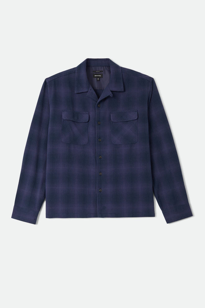 Brixton Men's Century Overshirt - Blue/Navy Shadow - Sun Diego Boardshop