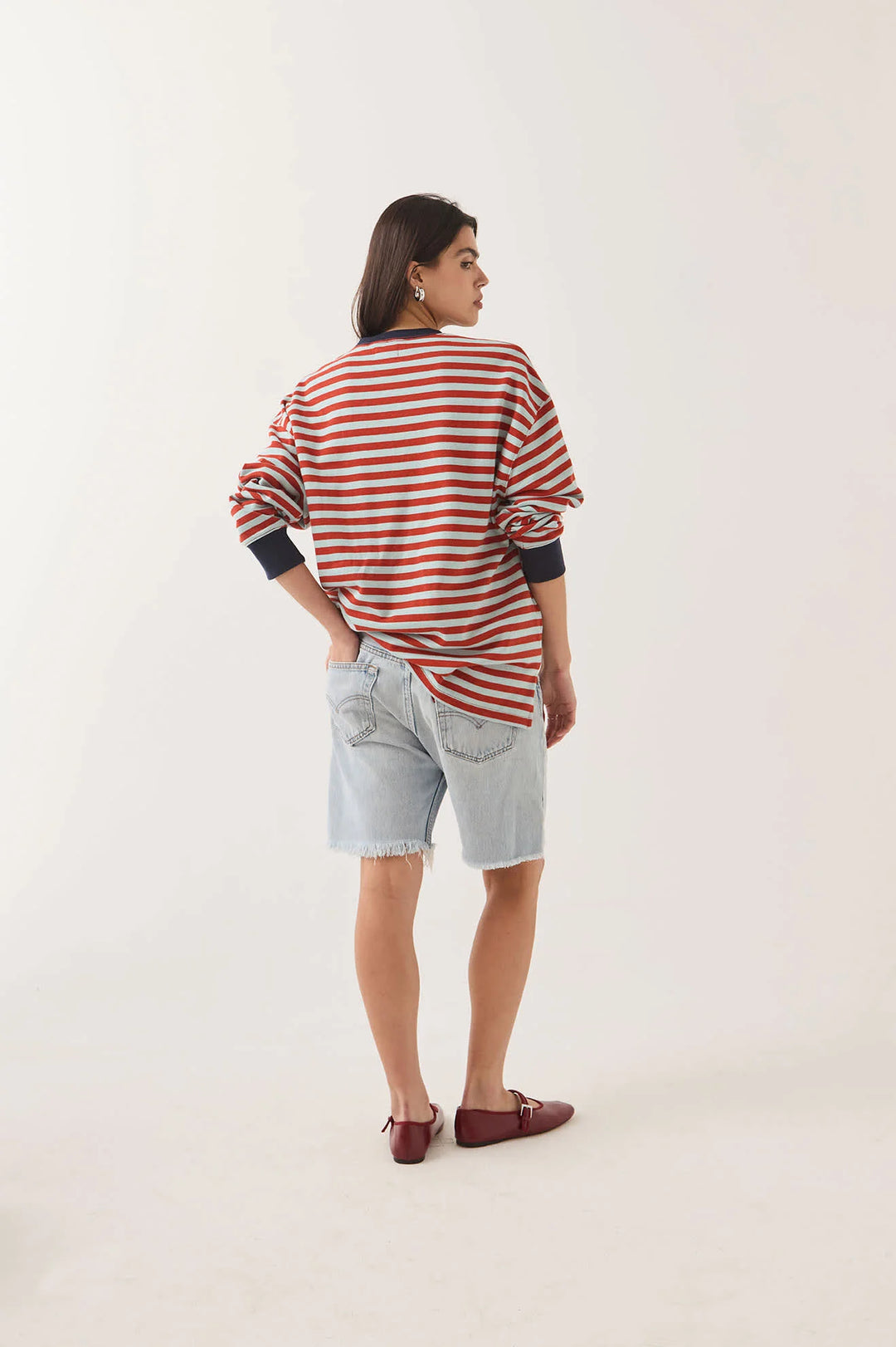Brixton Women's Retro Rugby Polo - Sea Grass/Rust - Sun Diego Boardshop