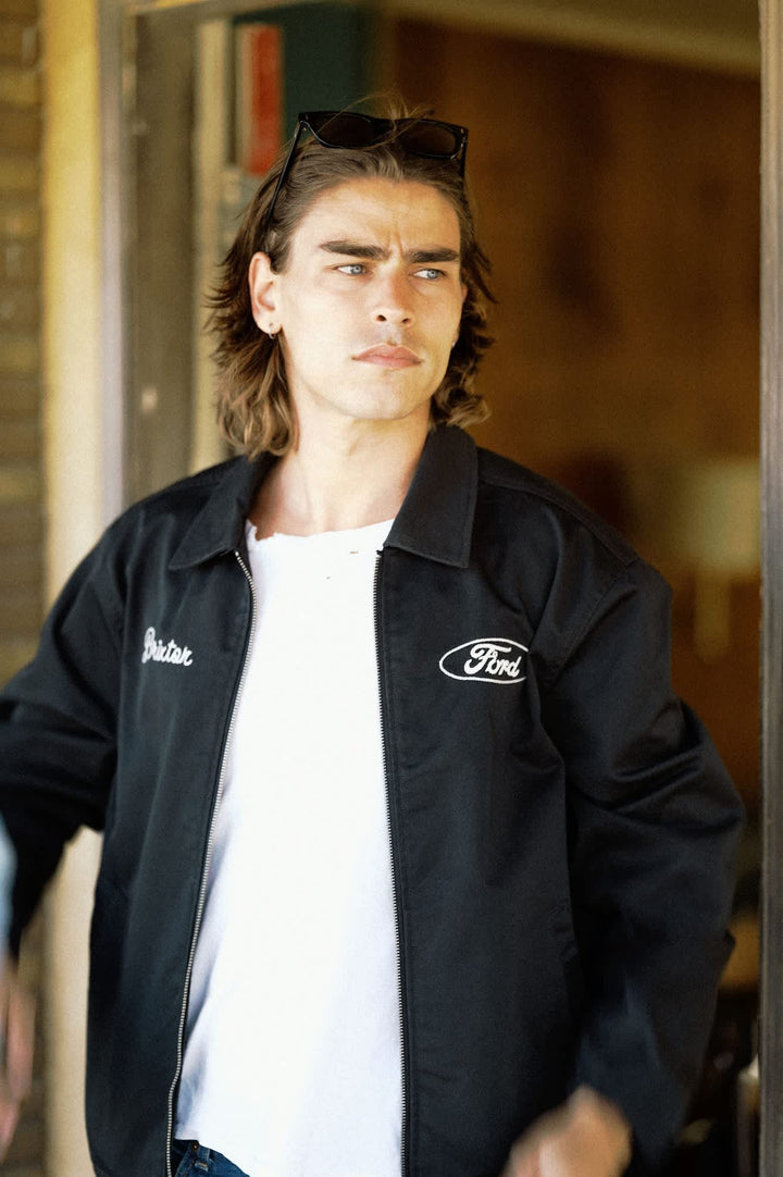 Brixton Men's Ford Built Tough Harrington Jacket - Burnt Rubber - Sun Diego Boardshop