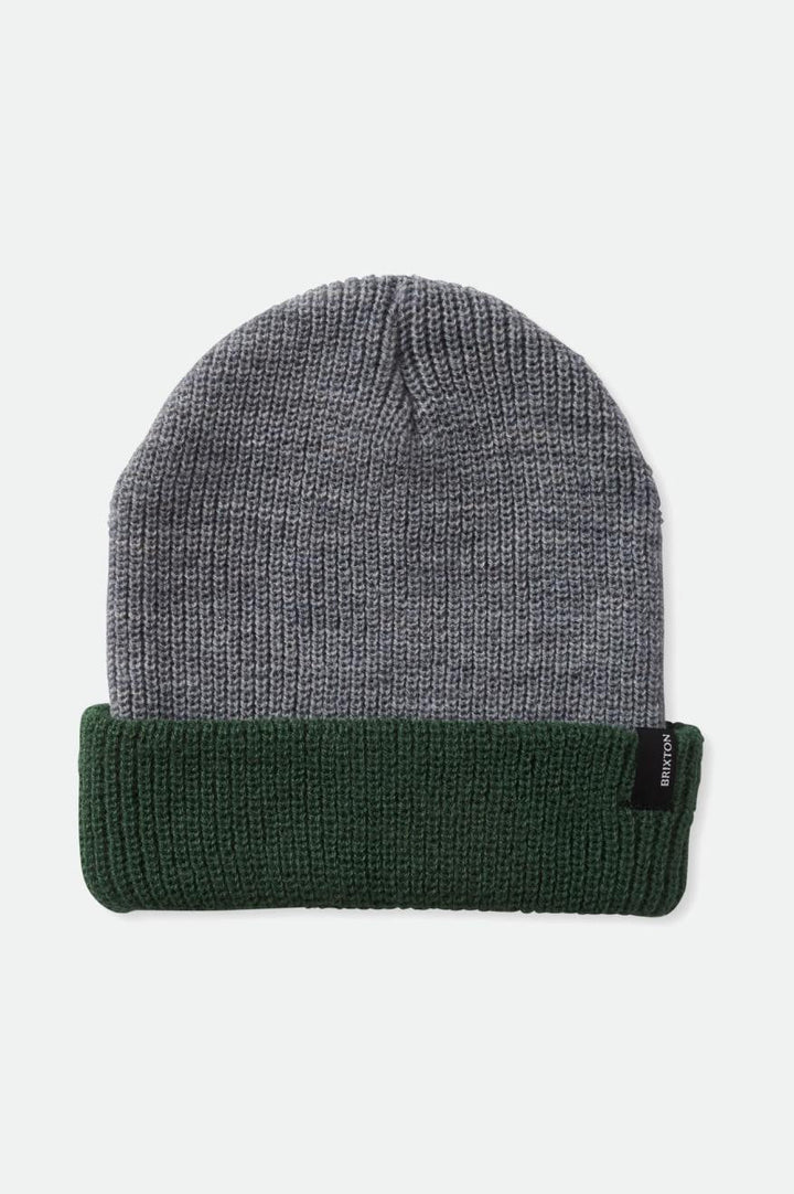 Heist Beanie - Light Heather Grey/Pine Needle - Sun Diego Boardshop