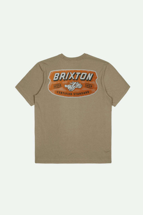 Brixton Clayburn S/S Tailored T-Shirt - OATMEAL - Sun Diego Boardshop