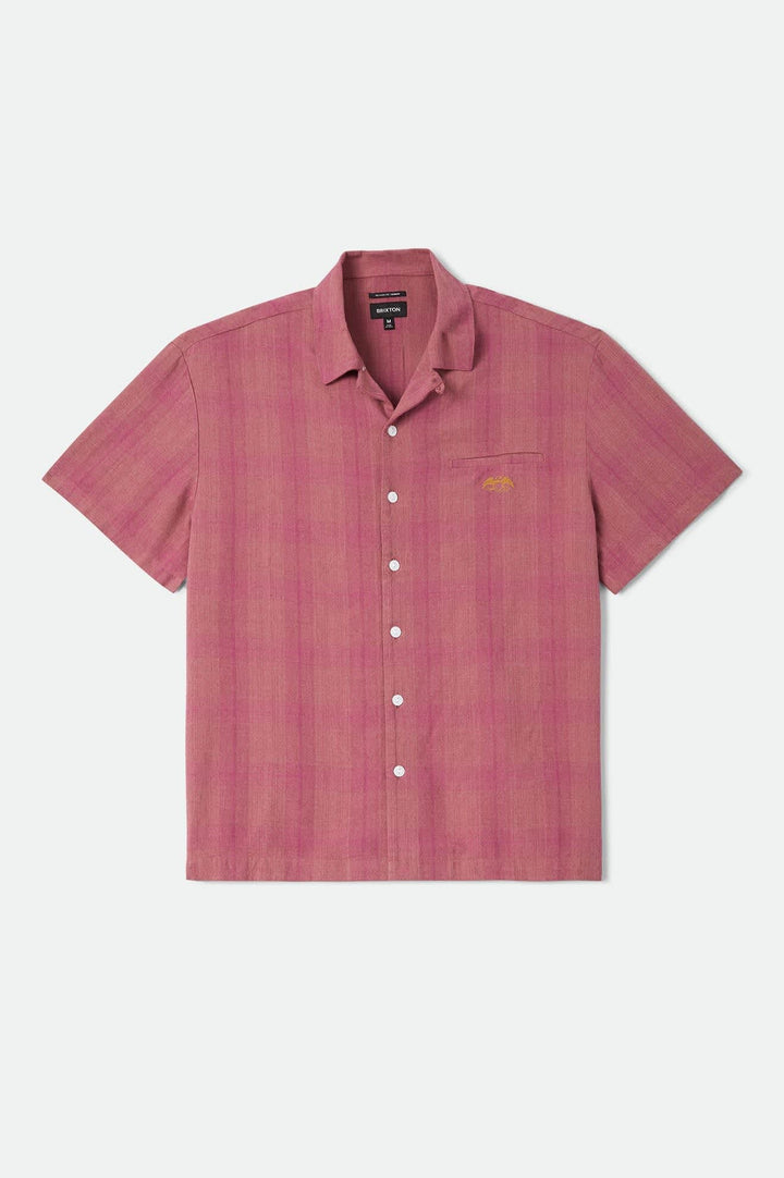 Brixton Men's Century Shirt - Pink Shadow Plaid - Sun Diego Boardshop