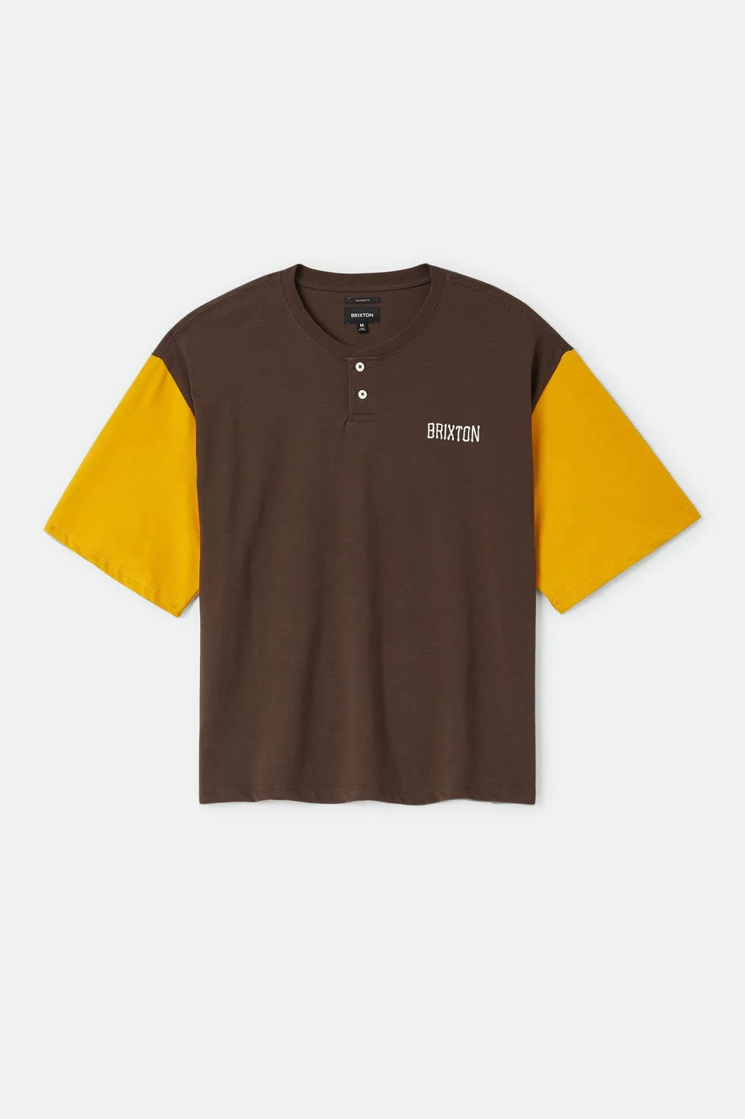 Brixton Men's Boxy Baseball T-Shirt - Walnut Brown/Golden Hour - Sun Diego Boardshop
