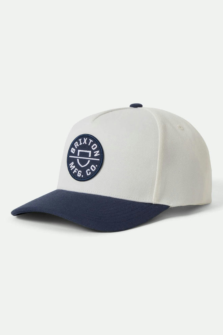 Brixton Crest Netplus Snapback - Mood Indigo/Off White