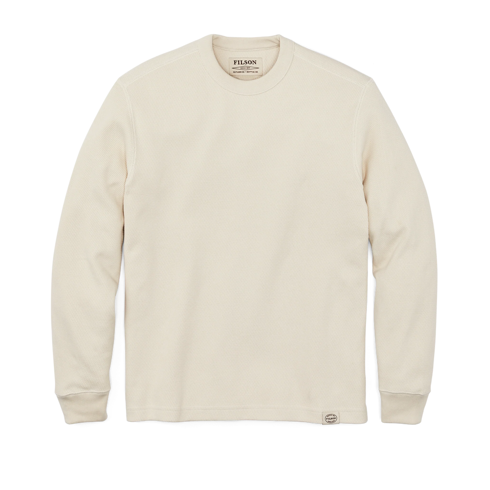 Filson Men's Waffle Knit Thermal Crewneck - Sand - Sun Diego Boardshop