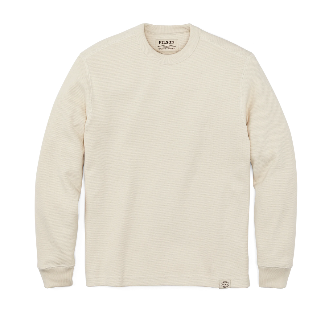 Filson Men's Waffle Knit Thermal Crewneck - Sand - Sun Diego Boardshop