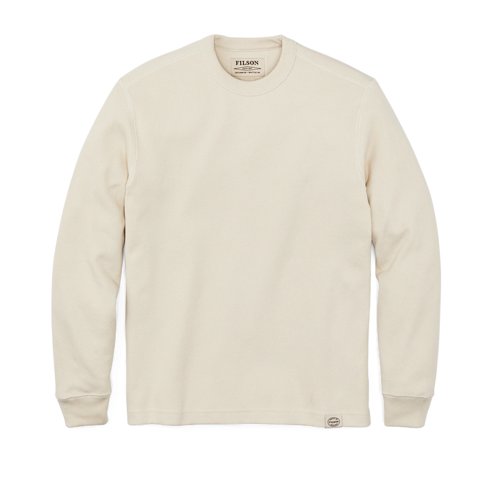 Filson Men's Waffle Knit Thermal Crewneck - Sand - Sun Diego Boardshop