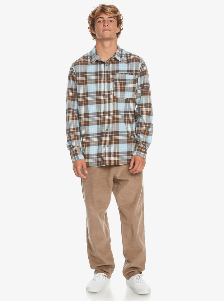 Quiksilver Banchor Long Sleeve Shirt - Major Brown - Sun Diego Boardshop