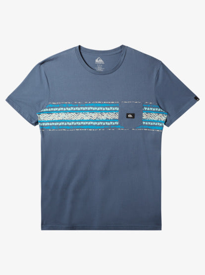 Quiksilver Mesa Stripe Pocket T-Shirt - Bering Sea - Sun Diego Boardshop