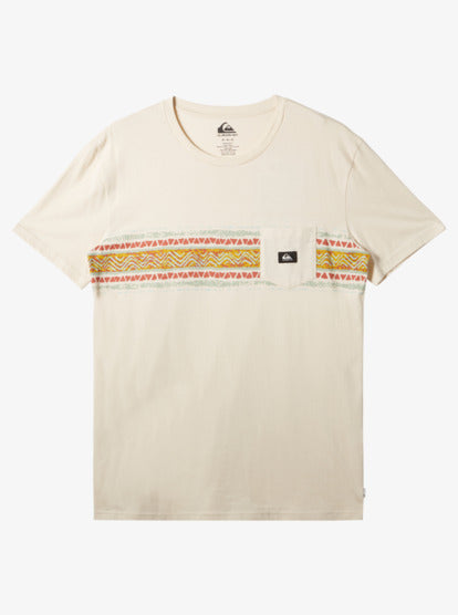Quiksilver Mesa Stripe Pocket T-Shirt - Birch - Sun Diego Boardshop
