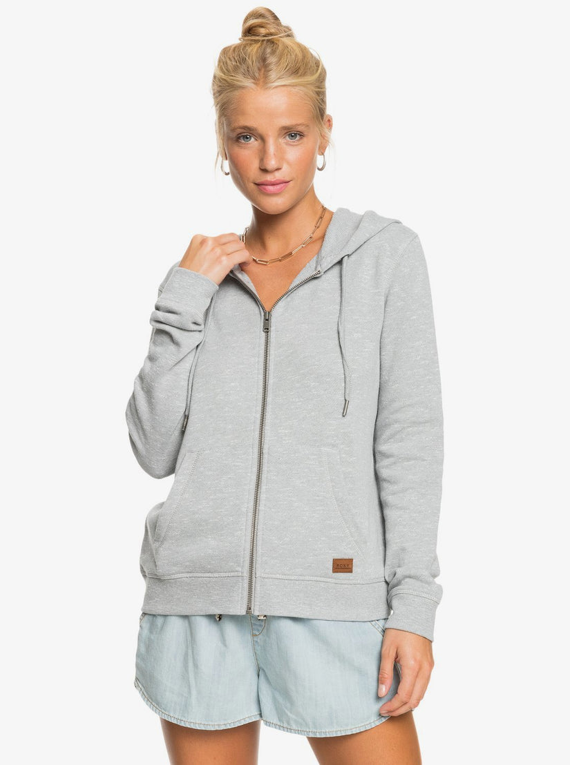 Roxy Perfect Wave Zip Hoodie - HERITAGE HEATHER - Sun Diego Boardshop