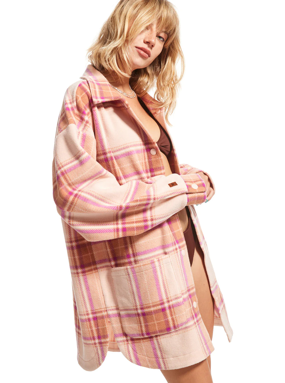 Roxy Long Sleeve Woven - Dusty Coral - Sun Diego Boardshop