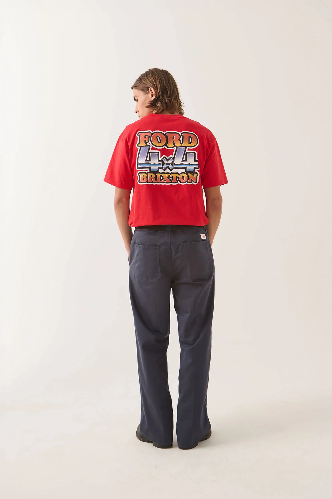 Brixton Men's Ford 4x4 Chrome T-Shirt - Rangoon Red - Sun Diego Boardshop