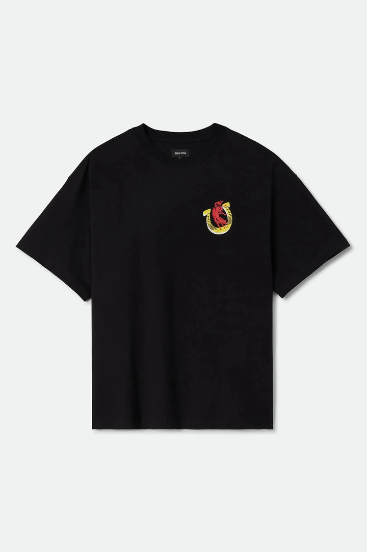 Brixton Men's Colt 45 Everytime Short Sleeve Oversized T-Shirt - Black - Sun Diego Boardshop