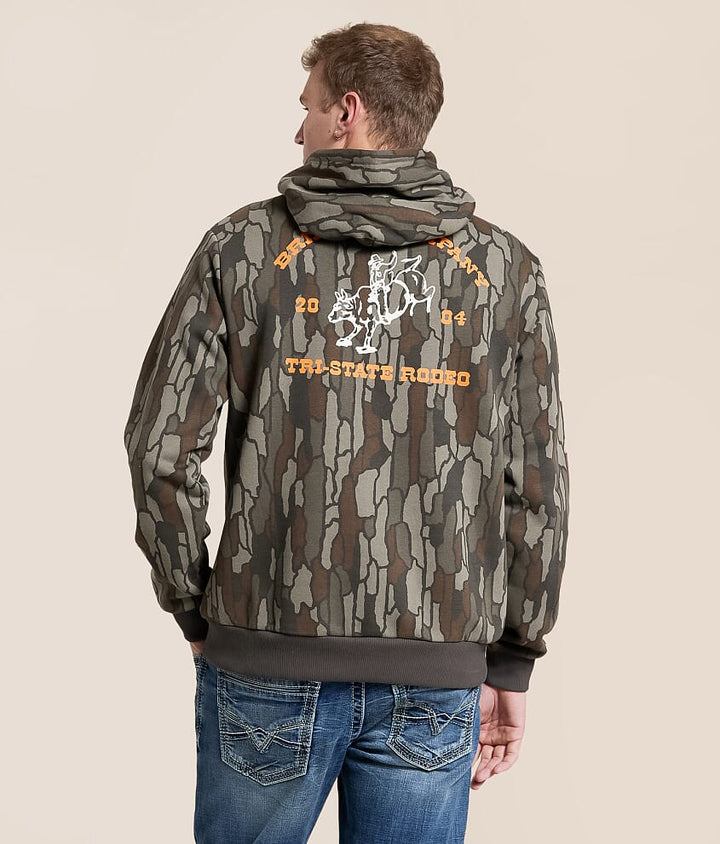 Brixton Danforth Camo Hooded Sweatshirt - Bark Camo