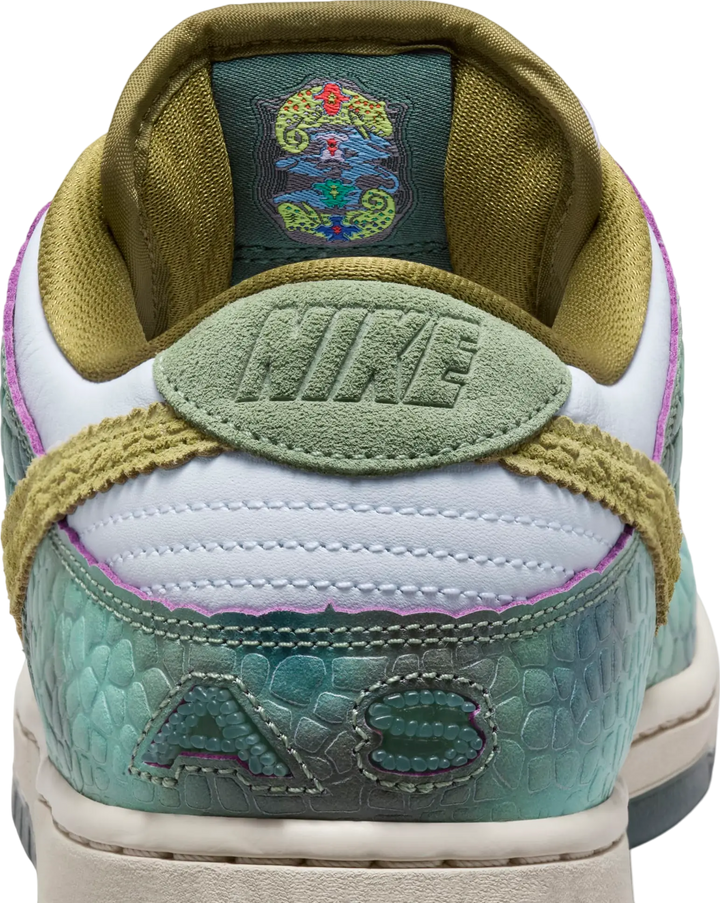 Nike Dunk Low x Alexis Sablone Chameleon Shoe - OIL GREEN/DESERT MOSS/WHITE - Sun Diego Boardshop