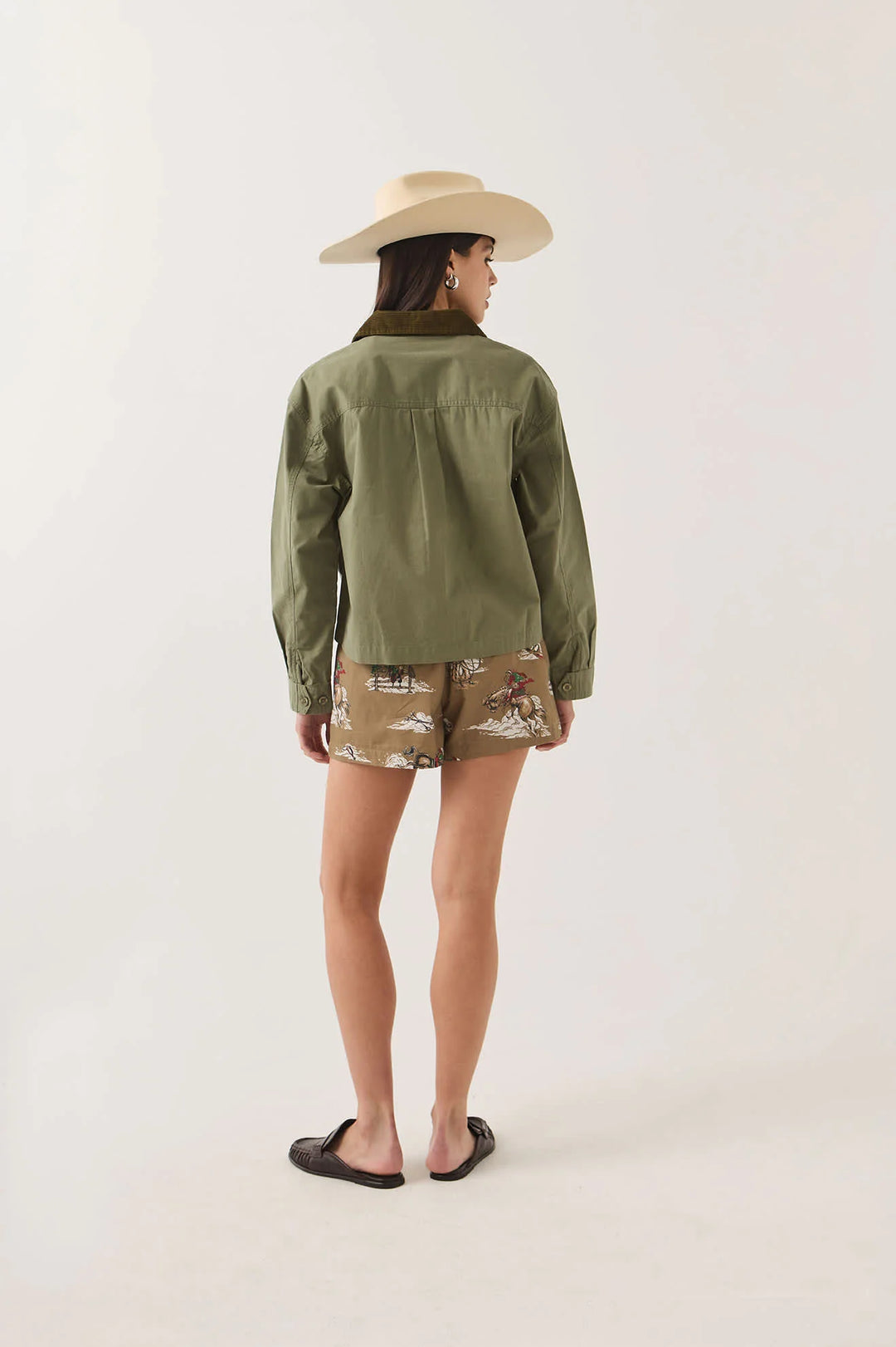 Brixton Women's Utopia Overshirt - Washed Olive Surplus - Sun Diego Boardshop
