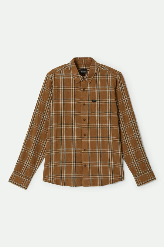 Brixton Charter Linen Blend L/S Shirt - WASHED COPPER - Sun Diego Boardshop