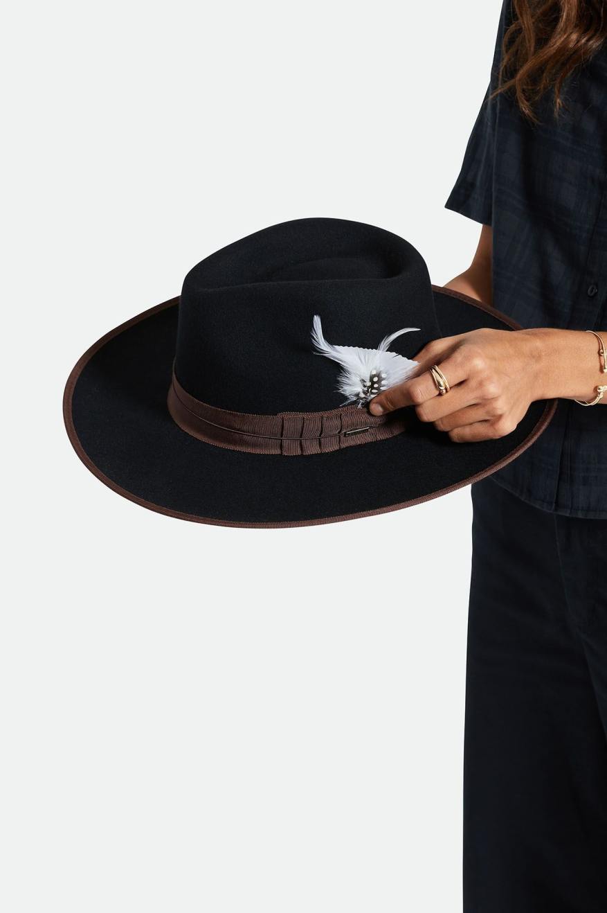 Brixton Hat Feather - White/Black - Sun Diego Boardshop