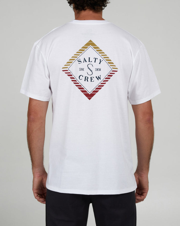 Salty Crew Faded Black S/S Premium Tee - WHITE - Sun Diego Boardshop