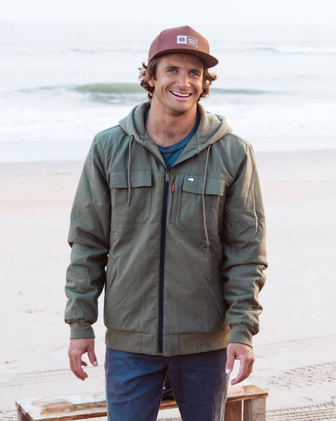 Salty Crew Fathom Jacket - Olive