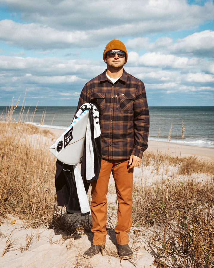 Salty Crew Fathom Tech Shacket - Phantom