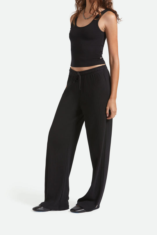 Brixton Pointelle Lounge Pant - Black - Sun Diego Boardshop