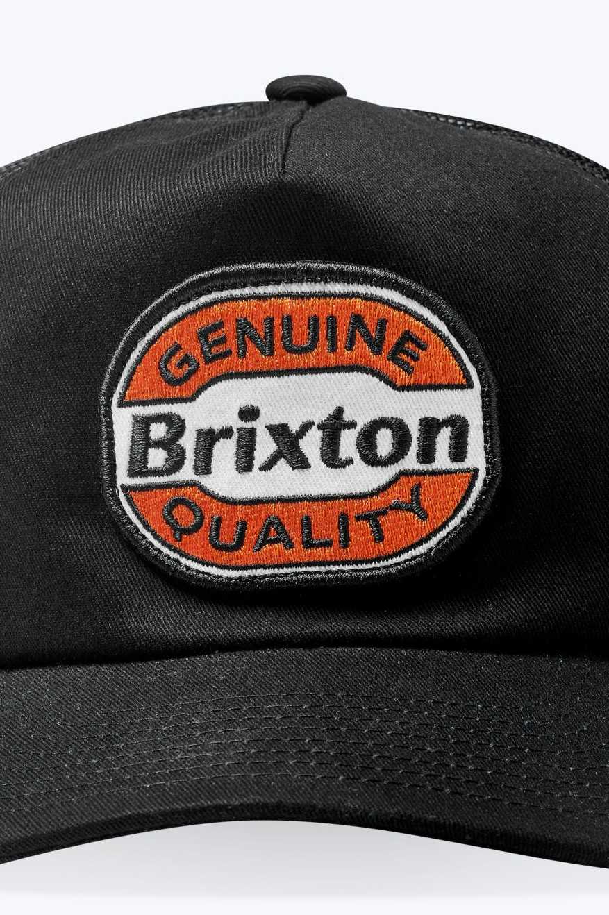 Brixton KEATON NETPLUS TRUCKER HAT - BLACK - Sun Diego Boardshop