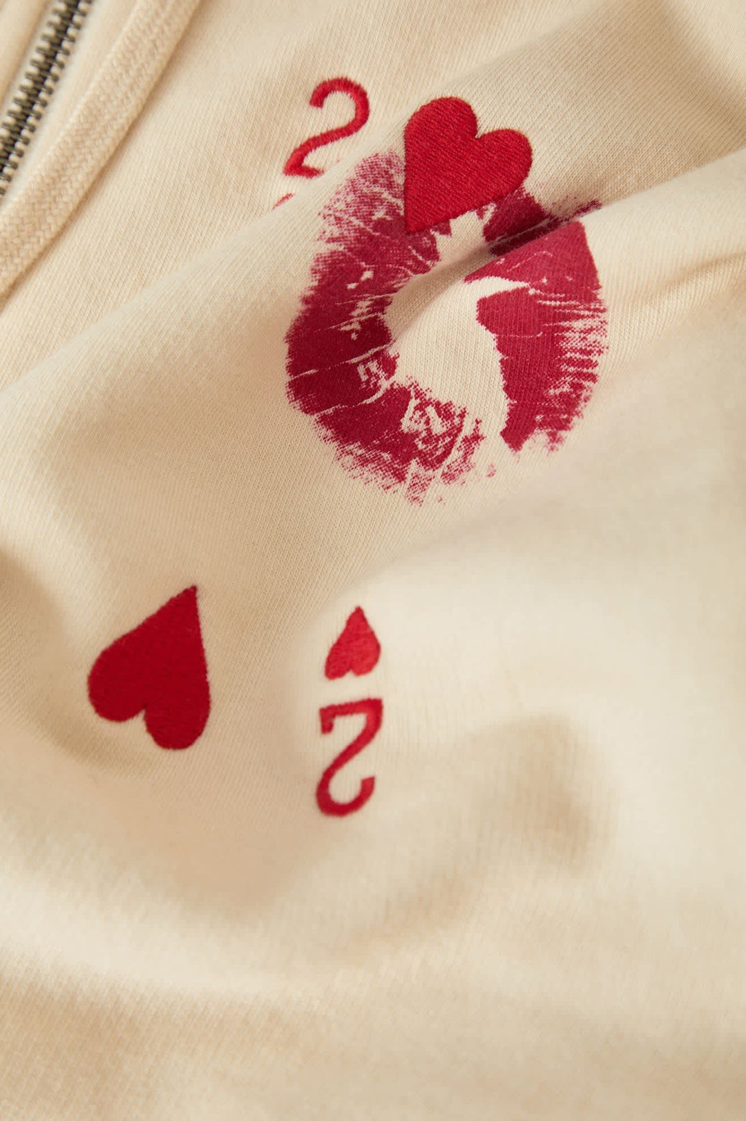 Brixton Women's Kissing Hearts Zip Hood - Whitecap - Sun Diego Boardshop