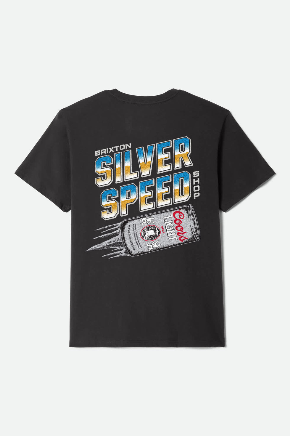 Brixton Coors Light Silver Speed Standard T-Shirt - Black - Sun Diego Boardshop