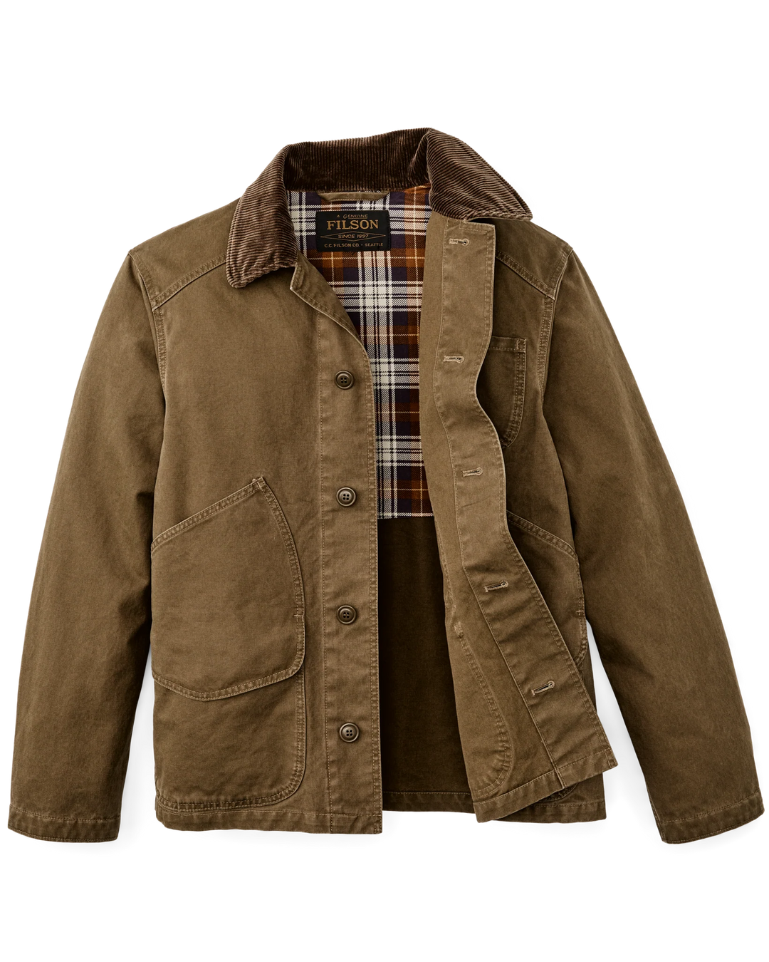 Filson Men's Canvas Outfitter Jacket - Kangaroo - Sun Diego Boardshop