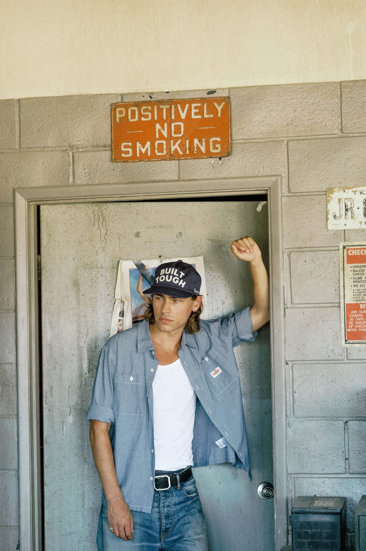 Brixton Men's Ford Built Tough Snapback - American Navy - Sun Diego Boardshop