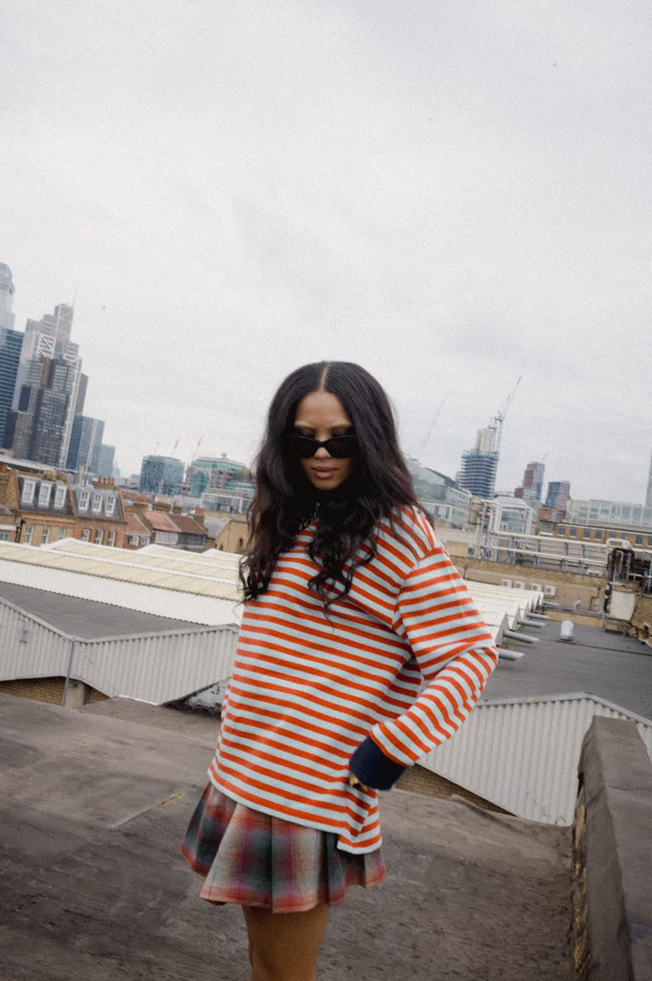 Brixton Women's Retro Rugby Polo - Sea Grass/Rust - Sun Diego Boardshop