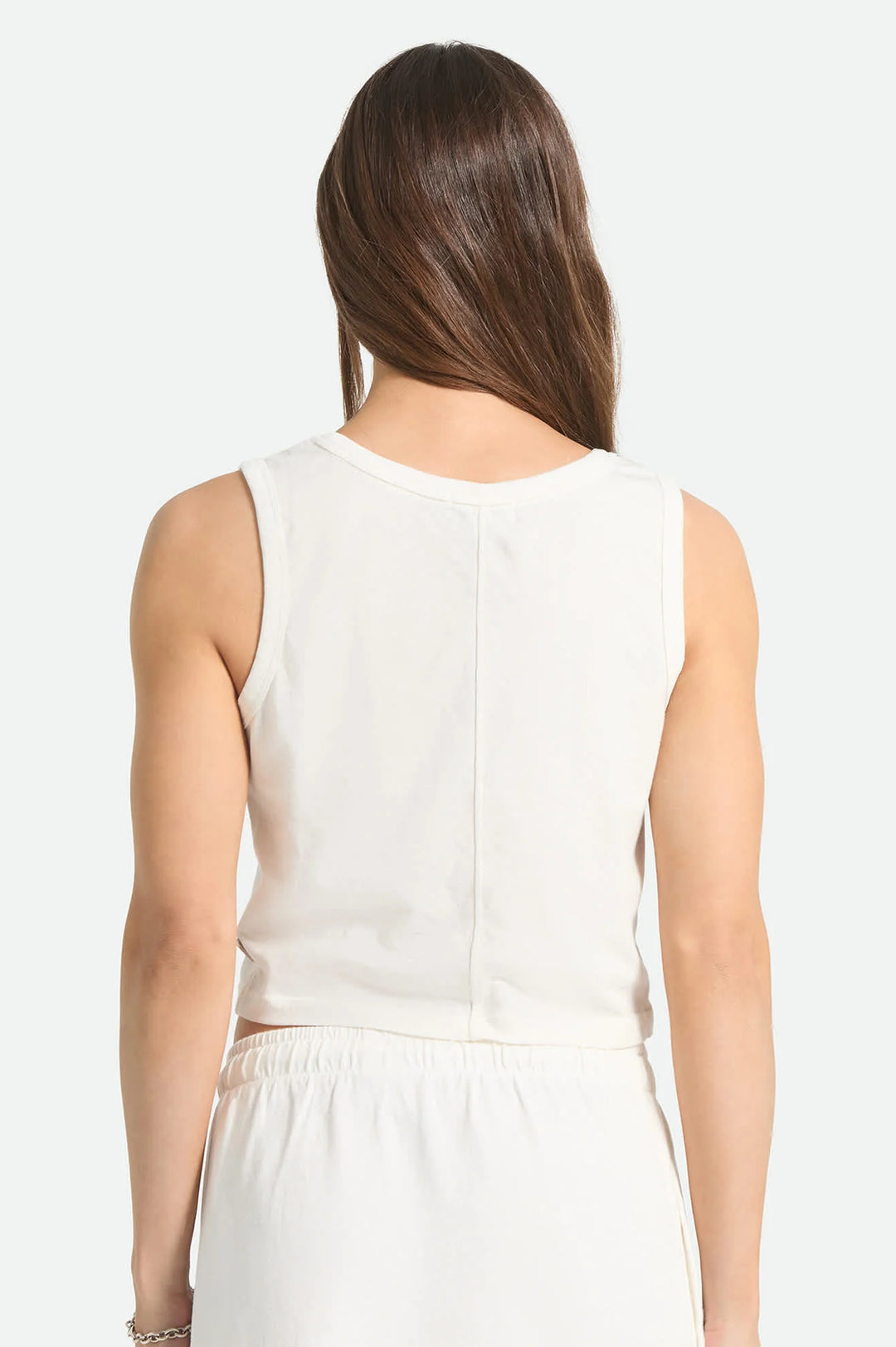 Brixton Women's Carefree Organic Garment Dye Cropped Tank - Off White - Sun Diego Boardshop