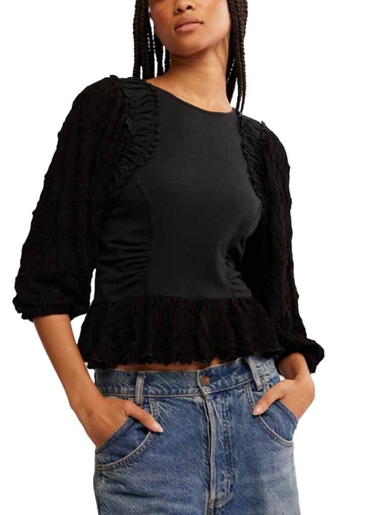 Free People Olivia Top - BLACK - Sun Diego Boardshop