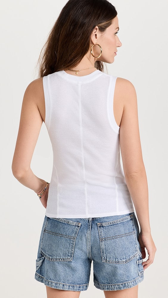 Free People U-Neck Tank - WHITE - Sun Diego Boardshop