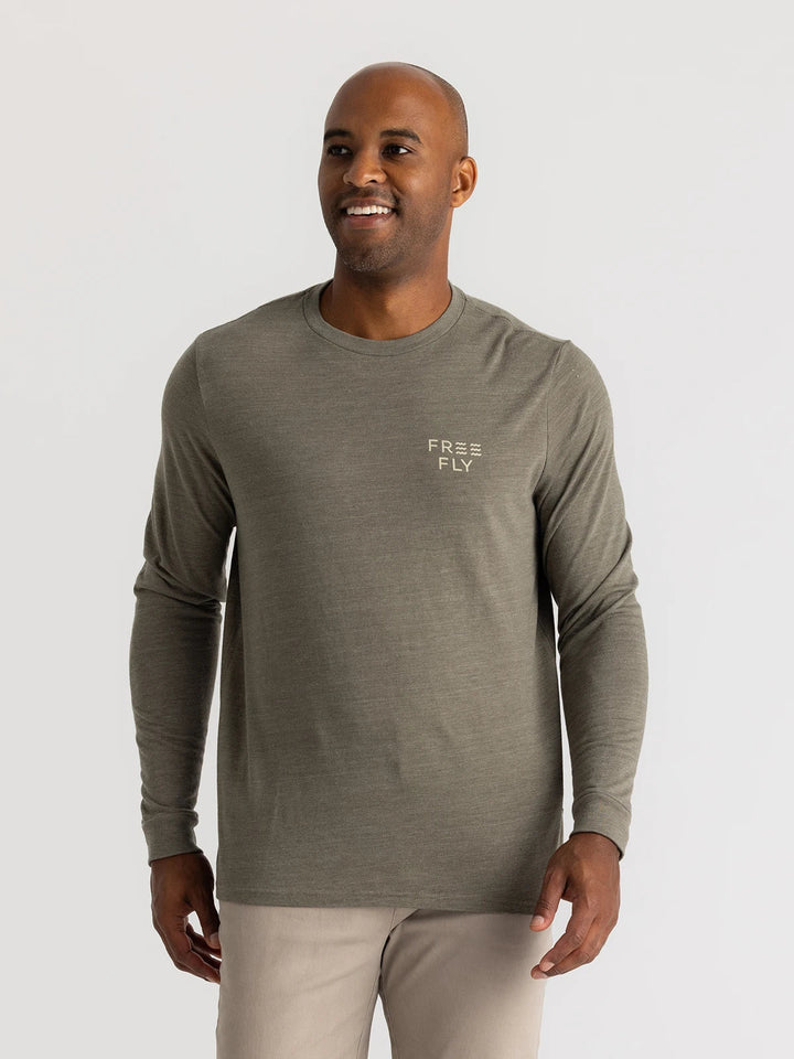 Free Fly Comfort On Long Sleeve - HEATHER FATIGUE - Sun Diego Boardshop