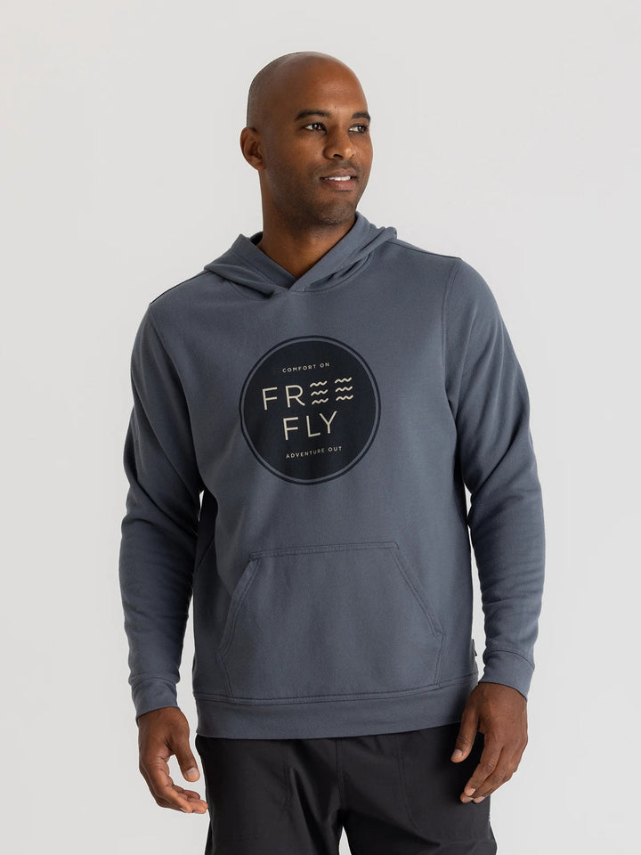 Free Fly Comfort On Fleece Hoodie - STORM CLOUD - Sun Diego Boardshop