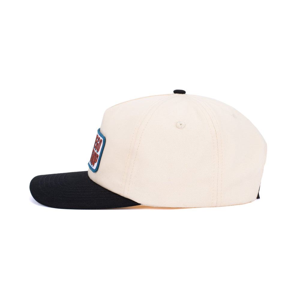SunDiego SD BOARDSHOP Snapback - VINTAGE WHITE/BLACK - Sun Diego Boardshop