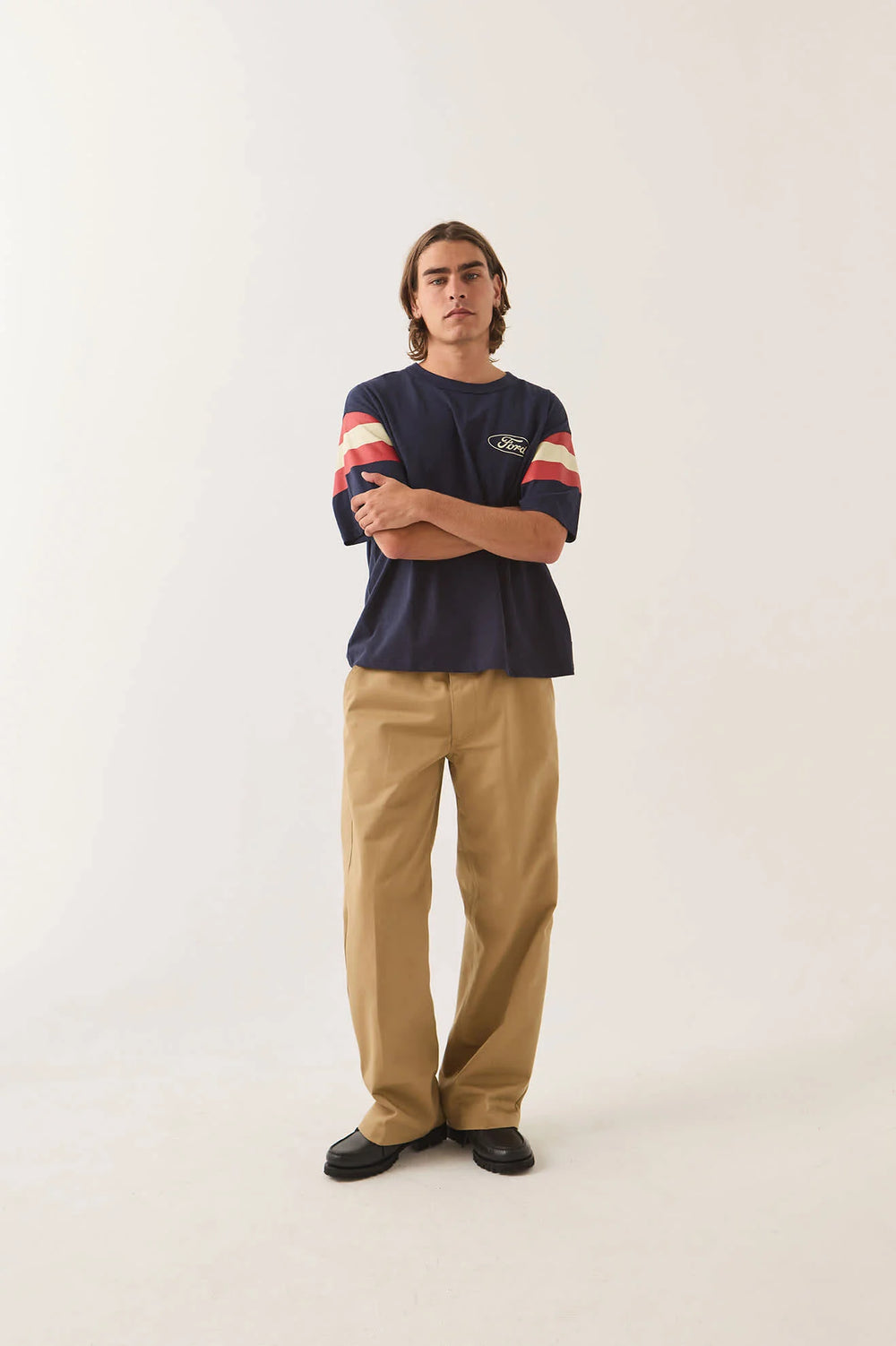 Brixton Men's Ford Built Tough Jersey - American Navy - Sun Diego Boardshop