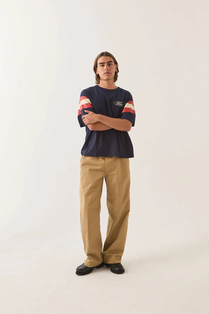 Brixton Men's Ford Built Tough Jersey - American Navy - Sun Diego Boardshop