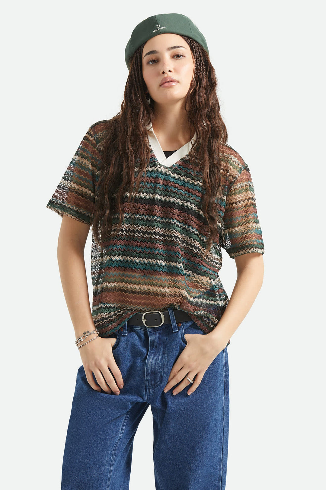 Brixton Varsity T-Shirt - Multi Retro Stripe - Sun Diego Boardshop