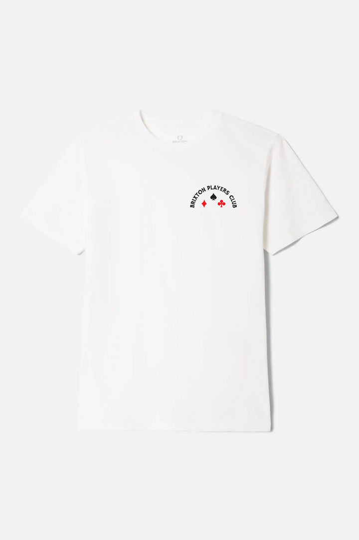 Brixton Men's Vanguard Short Sleeve Standard T-Shirt - White - Sun Diego Boardshop