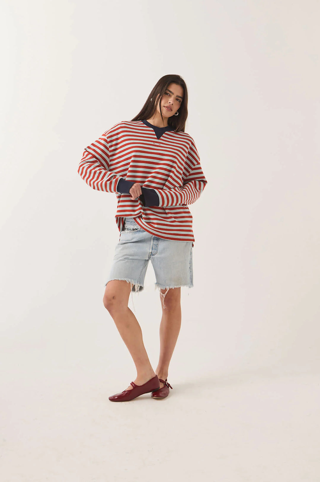Brixton Women's Retro Rugby Polo - Sea Grass/Rust - Sun Diego Boardshop